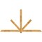 Ekena Millwork Kennewick Rough Sawn Timber Gable Bracket, Western Red Cedar, 96"W x 52"H x 2"D x 4"F, 13/12 Pitch GBW096X52X0204KEN00RWR - alternate 1